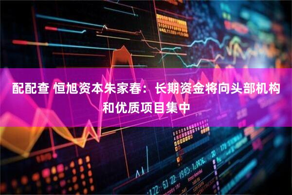 配配查 恒旭资本朱家春：长期资金将向头部机构和优质项目集中